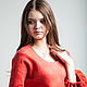 Felted pullover 'coral'. Pullover Sweaters. Natalia Ivanova. Online shopping on My Livemaster.  Фото №2