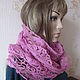 Openwork scarf, mohair, pink. Scarves. Cozy corner (nadejdamoshkina). My Livemaster. Фото №6