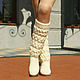 Order Demi-season boots ' Vanessa'. KnittedBoots. Livemaster. . High Boots Фото №3