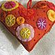 Souvenir for Easter, Hearts of felt, suspension, 10h9 cm. Pendants. arkensoie Silkyway. My Livemaster. Фото №5