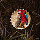 Volume brooch ' Magnificent parrot'. Brooches. Coffeelena. Online shopping on My Livemaster.  Фото №2