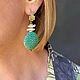 Заказать Серьги с жемчугом и зелеными подвесками. Storm Jewellery. Ярмарка Мастеров. . Серьги классические Фото №3