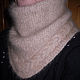 Women's knitted baktus-snood Necklace, Snudy1, Klin,  Фото №1