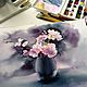 Цвет сакуры (вишневый цвет) - акварельная картина. Cherry blossom. Картины. Olga OZ Gallery. Ярмарка Мастеров.  Фото №4