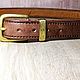 Men's Buffalo leather belt, Straps, Rostov-on-Don,  Фото №1