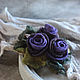 Felt brooch-bouquet ' Lavender dreams'. Brooches. Katherine Markina (markinaek). Online shopping on My Livemaster.  Фото №2