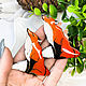Order Brooch ' Red fox spring dreams sweet spring autumn'. greenfox-23. Livemaster. . Brooches Фото №3
