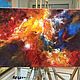 Cosmos oil painting abstract palette knife. Pictures. paintmart (oikos). My Livemaster. Фото №6