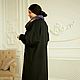 Order Oversize coat for full ' Black agate'. Alexandra Maiskaya. Livemaster. . Coats Фото №3