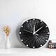 Wall Clock Black with texture. Watch. Clocks for Home (Julia). Online shopping on My Livemaster.  Фото №2