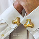Cufflinks Edward. Gold Cufflinks, Men's Jewelry, Wedding Groom, Cuff Links, Krasnodar,  Фото №1