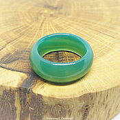 Украшения handmade. Livemaster - original item 17.75 r-r Ring green tinted agate (ZTA177585). Handmade.