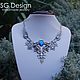 Order Necklace silver 'Selena Mini' Kyanite Blue Prom. Shard Noir - handmade jewelry. Livemaster. . Necklace Фото №3
