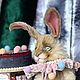 Заяц тедди Джованни цирковой кролик коллекционный авторский зайчик, Тедди Зверята, Курган,  Фото №1