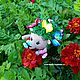 Handmade toys. Butterfly! Collection ' Flower hedgehogs!'. Amigurumi dolls and toys. Cross stitch and beads!. My Livemaster. Фото №6