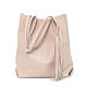 Order Pink shopper Pack Bag hot sale Bag leather Ash Rose Powder. BagsByKaterinaKlestova (kklestova). Livemaster. . Sacks Фото №3