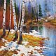 Oil painting landscape _ Spring_ handmade. Pictures. VladimirChernov (LiveEtude). Online shopping on My Livemaster.  Фото №2