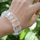Women's large rhinestone bracelet. Bead bracelet. naturalkavni. My Livemaster. Фото №6
