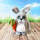 Soft toys: Rabbit Eeyore. Stuffed Toys. JuliaCrochetToys. Online shopping on My Livemaster.  Фото №2