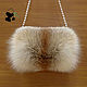 Elegant fur Muff bag made of fur Siberian red Fox. Clutch. Mishan (mishan). Online shopping on My Livemaster.  Фото №2