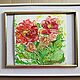 Oil painting roses on a white background 'Bloomed' 30h30 cm. Pictures. chuvstvo-pozitiva (chuvstvo-pozitiva). My Livemaster. Фото №6