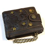 Сумки и аксессуары handmade. Livemaster - original item Brutal steampunk wallet 