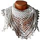 Linen shawl crochet Snowdrops. Master class(video), Courses and workshops, Kurgan,  Фото №1