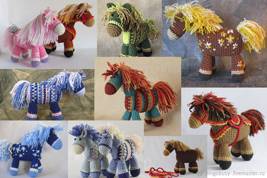 Лошадки, кони РАЗНЫЕ | Вязаная игрушка ручной работы. в интернет ...