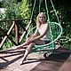 Мятно-зеленое подвесное кресло ручной работы для детской, дома, отдыха, Гамаки, Владимир,  Фото №1