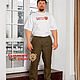 Khaki linen pants, Mens pants, St. Petersburg,  Фото №1