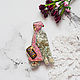  Розовый ангел с телефоном в кедах, Брошь-булавка, Оренбург,  Фото №1