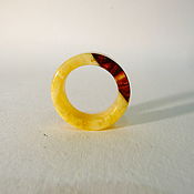 Украшения handmade. Livemaster - original item Ring made of amber 19 size P-154. Handmade.