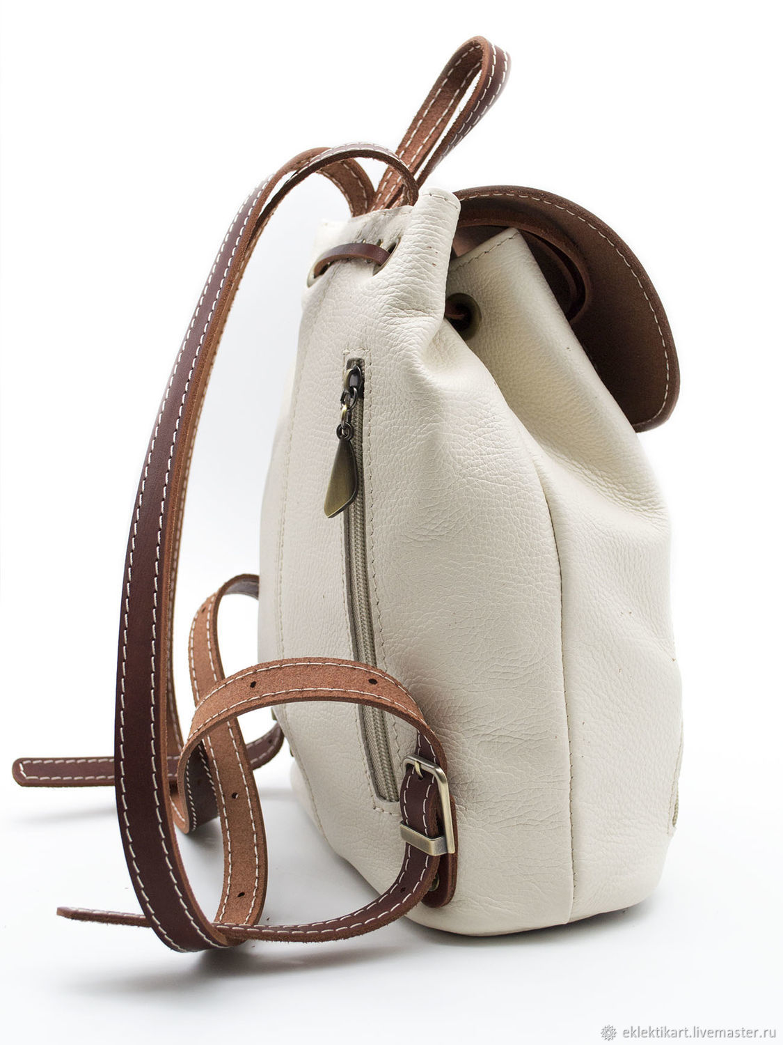 Кожаный рюкзак "Альфонс" (белый) – купить на Ярмарке Мастеров – QHH82RU ...