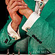 Cufflinks: Ferhat. color: emerald. Men's jewelry. Cufflinks for men. Cuff Links. LADY-LIZA jewelry shop. My Livemaster. Фото №4