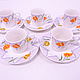 Japanese coffee service from YAMAKA porcelain ' Tulips', Tea & Coffee Sets, Krasnodar,  Фото №1