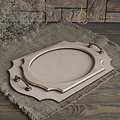 Материалы для творчества handmade. Livemaster - original item Plywood tray oval tray with tiles tray blank. Handmade.