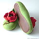 Women's felted Slippers from natural wool. Slippers. Saenko Natalya. Online shopping on My Livemaster.  Фото №2