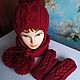 Order Insulated knitted set. Galina-Malina (galina-malina). Livemaster. . Headwear Sets Фото №3