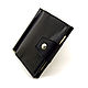 Money clip made of genuine leather 'Mini' (black). Clamps. EZCASE - Leather Design Studio. My Livemaster. Фото №4