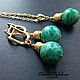 Jewelry sets: Earrings and pendant-pendant with amazonite, Jewelry Sets, Rostov-on-Don,  Фото №1