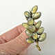 Brooch Willow twig Murano glass brass. Brooches. fiery-tale lampwork (fiery-tale). My Livemaster. Фото №5