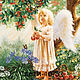 Print for embroidery ribbons - Children, angels, Patterns for embroidery, Chelyabinsk,  Фото №1