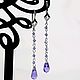 Swarovski Crystal Earrings/ Wedding Earrings/ Lavender Wedding. Earrings. JEWEL OLGA. My Livemaster. Фото №4