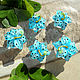  Набор "Голубые лилии", Бусины, Аликанте,  Фото №1