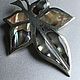 Leaf brooch, silver, mother of pearl, Mexico. Vintage brooches. Dutch West - Indian Company. Online shopping on My Livemaster.  Фото №2
