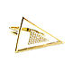 Triangle ring with cubic zirconia, gold ring in the form of a triangle, Rings, Moscow,  Фото №1