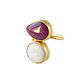 Order Ring with white agate, agate ring two stones dimensionless. Irina Moro. Livemaster. . Rings Фото №3