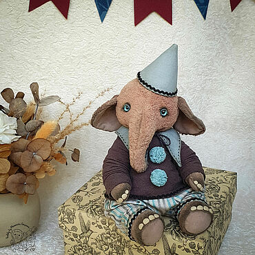 Куклы и игрушки ручной работы. Ярмарка Мастеров - ручная работа Слоник Веня. Handmade.
