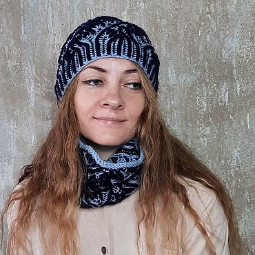 Шапки ручной работы. Ярмарка Мастеров - ручная работа Шапки: Красивый комплект вязаный из шапки и снуда в технике бриош. Handmade.