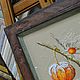 Embroidered picture of Physalis, Pictures, Ekaterinburg,  Фото №1